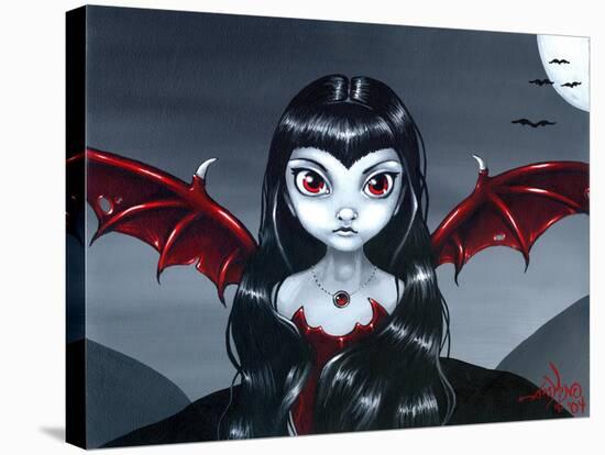 Red Winged Fairy-Jasmine Becket-Griffith-Stretched Canvas