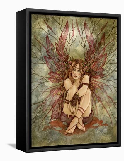 Red Wings-Linda Ravenscroft-Framed Stretched Canvas