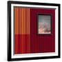 Red with a touch of sky-Luc Vangindertael (laGrange)-Framed Photographic Print