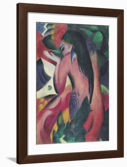 Red Woman-Franz Marc-Framed Giclee Print