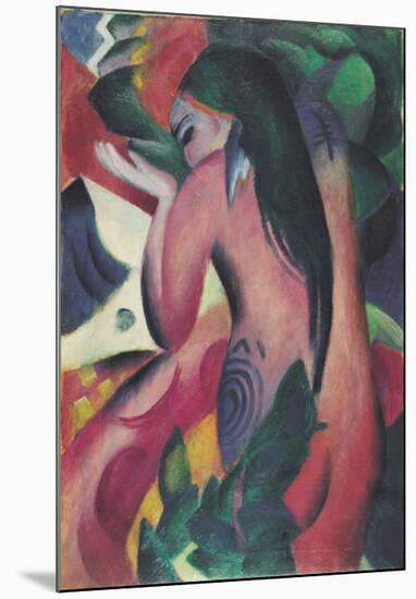 Red Woman-Franz Marc-Mounted Giclee Print