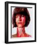 Red Woman-Enrico Varrasso-Framed Art Print