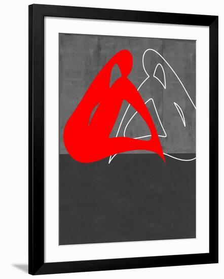 Red Woman-NaxArt-Framed Art Print