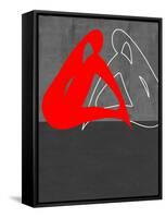 Red Woman-NaxArt-Framed Stretched Canvas