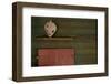 Red Wooden Window Shutters-Fatima Delbeck-Framed Photo