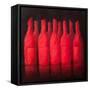 Red Wrapped Wine, 2012-Lincoln Seligman-Framed Stretched Canvas