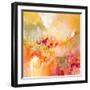 Red & Yellow Flow I-Jennifer Gardner-Framed Art Print