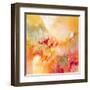 Red & Yellow Flow I-Jennifer Gardner-Framed Art Print