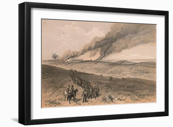 Redan and Advanced Trenches of British Right Attack, 1856-Thomas Picken-Framed Giclee Print