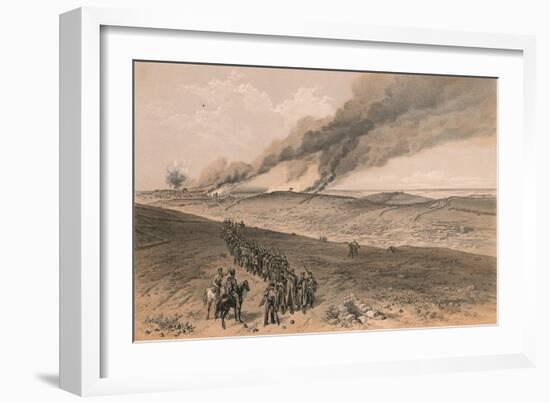 Redan and Advanced Trenches of British Right Attack, 1856-Thomas Picken-Framed Giclee Print