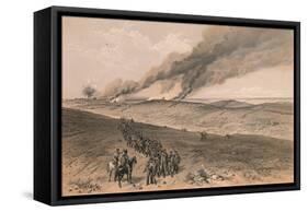 Redan and Advanced Trenches of British Right Attack, 1856-Thomas Picken-Framed Stretched Canvas