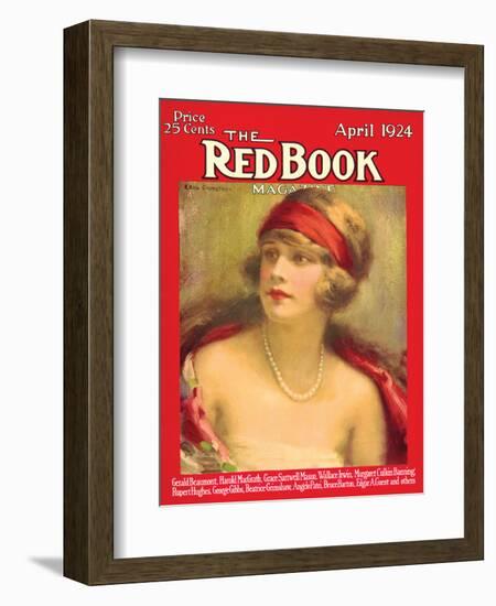 Redbook, April 1924-null-Framed Art Print