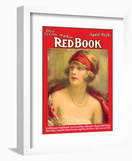 Redbook, April 1924-null-Framed Art Print