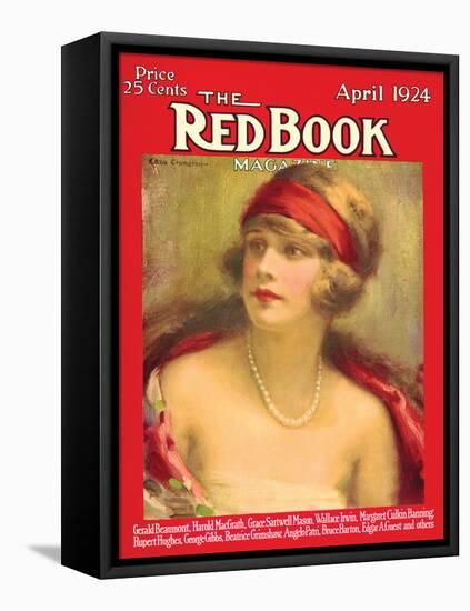 Redbook, April 1924-null-Framed Stretched Canvas