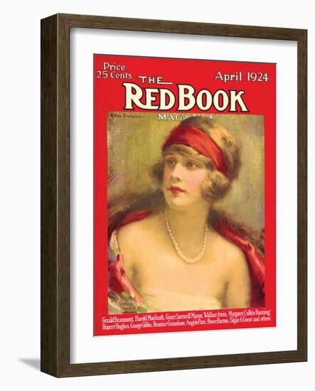 Redbook, April 1924-null-Framed Art Print