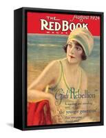 Redbook, August 1924-null-Framed Stretched Canvas