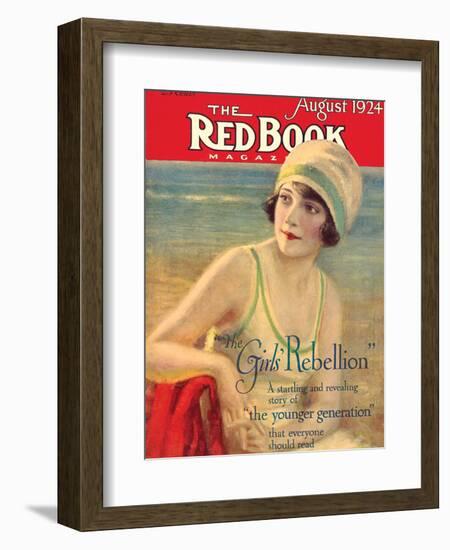 Redbook, August 1924-null-Framed Art Print