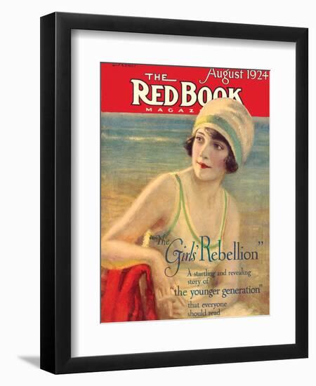 Redbook, August 1924-null-Framed Art Print