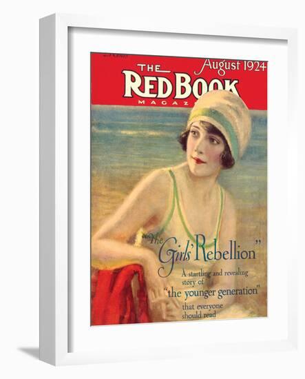 Redbook, August 1924-null-Framed Art Print