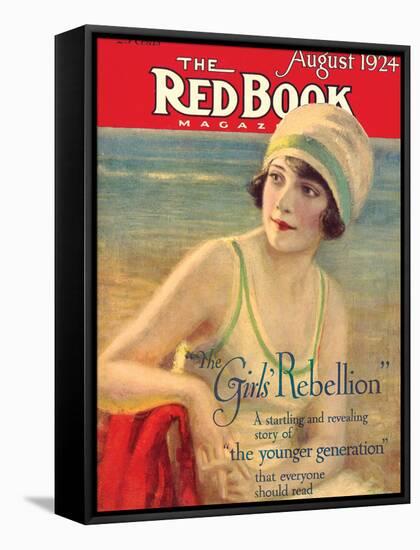 Redbook, August 1924-null-Framed Stretched Canvas