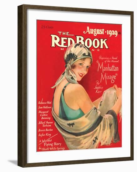 Redbook, August 1929-null-Framed Art Print