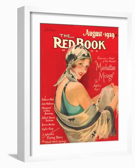 Redbook, August 1929-null-Framed Art Print