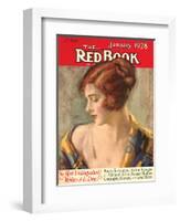 Redbook, January 1928-null-Framed Art Print