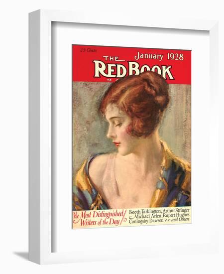 Redbook, January 1928-null-Framed Art Print