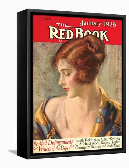 Redbook, January 1928-null-Framed Stretched Canvas