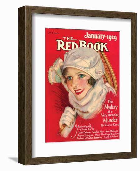 Redbook, January 1929-null-Framed Art Print