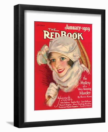 Redbook, January 1929-null-Framed Art Print