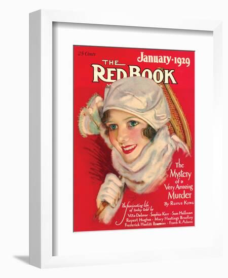 Redbook, January 1929-null-Framed Art Print