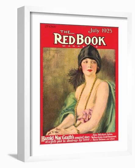 Redbook, July 1925-null-Framed Art Print
