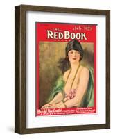 Redbook, July 1925-null-Framed Art Print