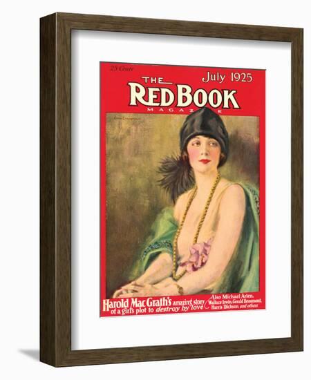 Redbook, July 1925-null-Framed Art Print