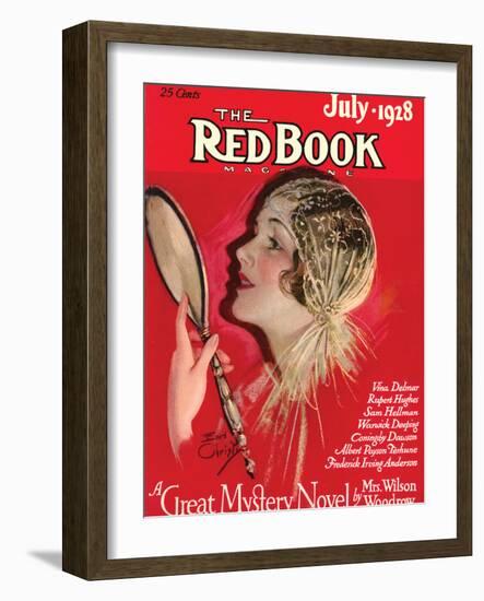 Redbook, July 1928-null-Framed Art Print