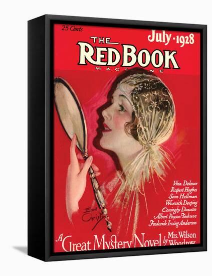 Redbook, July 1928-null-Framed Stretched Canvas