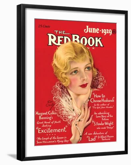 Redbook, June 1929-null-Framed Art Print