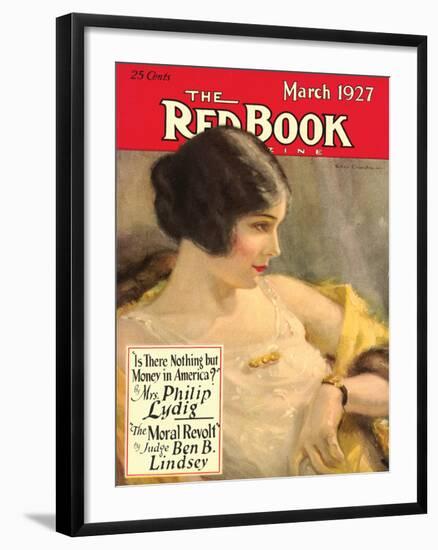 Redbook, March 1927-null-Framed Art Print