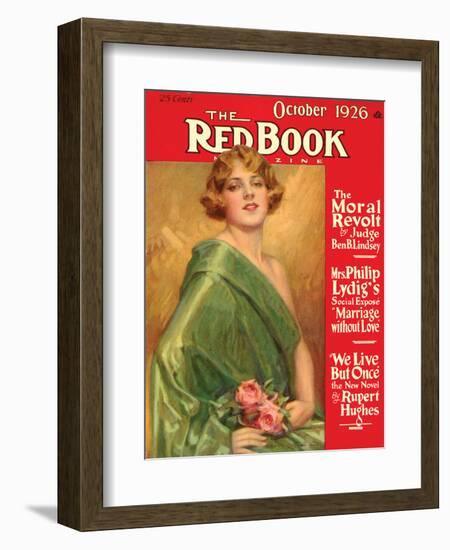 Redbook, October 1926-null-Framed Art Print