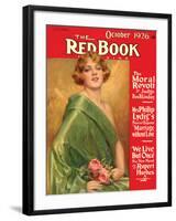 Redbook, October 1926-null-Framed Art Print