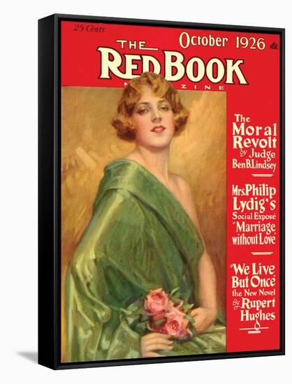 Redbook, October 1926-null-Framed Stretched Canvas