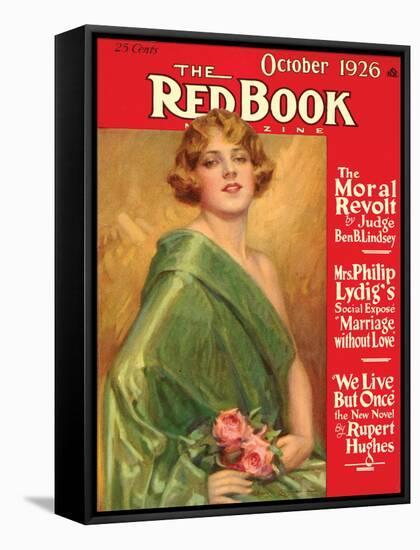 Redbook, October 1926-null-Framed Stretched Canvas