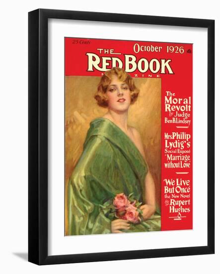 Redbook, October 1926-null-Framed Art Print