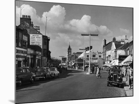 Redcar High Street-null-Mounted Photographic Print