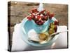 Redcurrants in Glass Jug, Sugar, Gooseberries, Raspberry-Foodcollection-Stretched Canvas