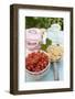 Redcurrants, Pan and Preserving Jars on Garden Table-Eising Studio - Food Photo and Video-Framed Photographic Print