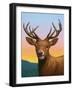 Reddeer-James W. Johnson-Framed Giclee Print