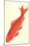 Reddish Orange Koi-null-Mounted Art Print