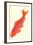 Reddish Orange Koi-null-Framed Art Print